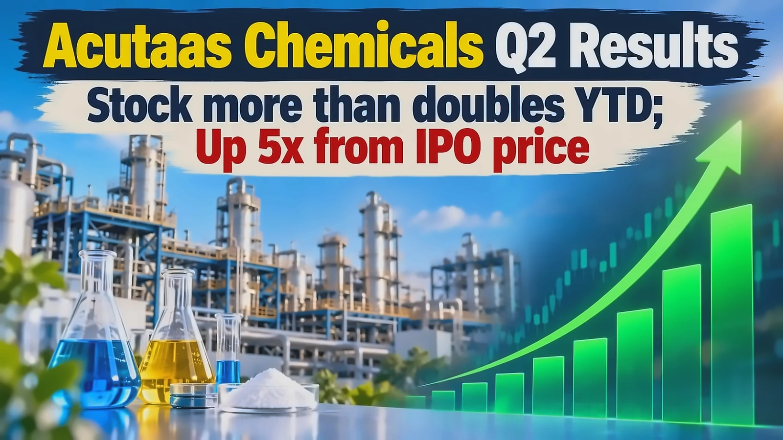 Acutaas Chemicals hits record high, rallies 13% on strong Q2 results